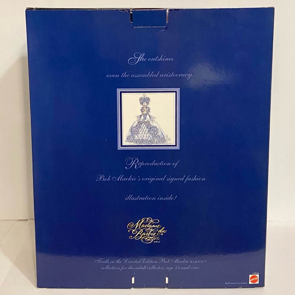 🌹🍃New In Box-1997 Bob Mackie-Limited Edition “Madame Du” Porcelain Barbie Doll - Picture 13 of 16